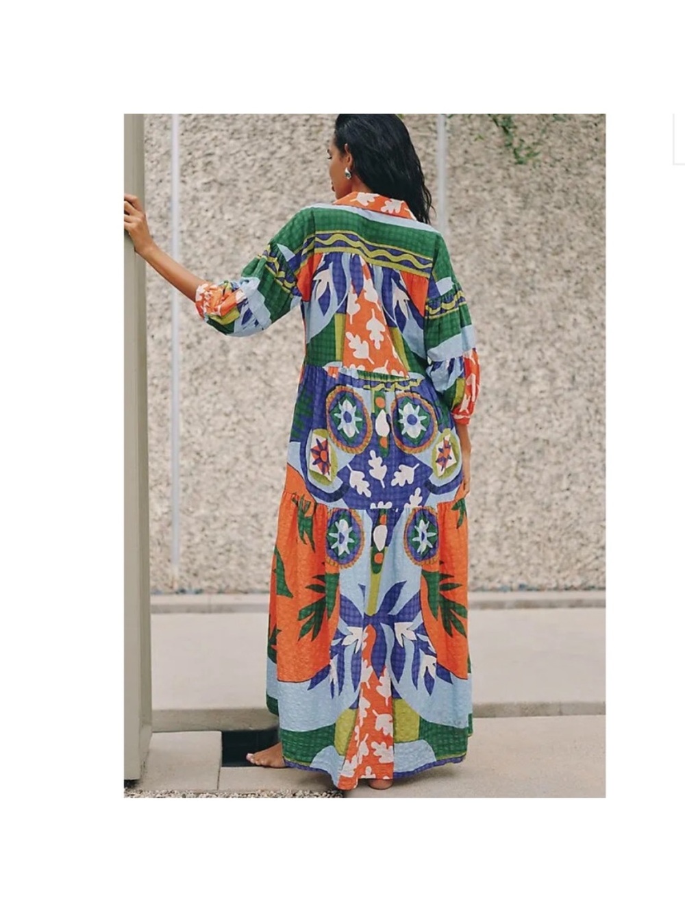 Anthropologie Celandine X Claire Johnson Carolita Maxi Dress Resort Coastal Boho - Picture 2 of 13